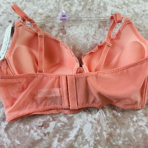 BOGO Nicole Miller Coral Lace Bra - Picture 6 of 7